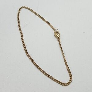 Gold Tone Ankle Or Wrist Bracelet 9"